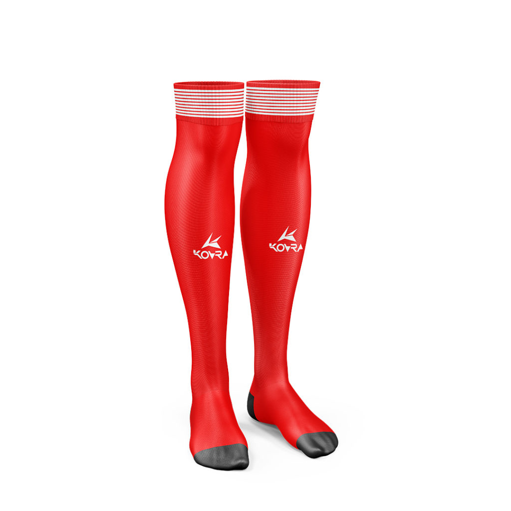 Football Performance Socks Red Long